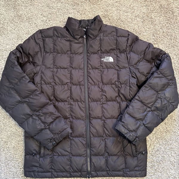 The North Face 550 Down Puffer Jacket Size M Black Quilted