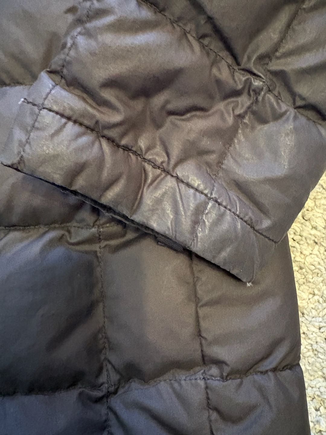 The North Face 550 Down Puffer Jacket Size M Black Quilted 7