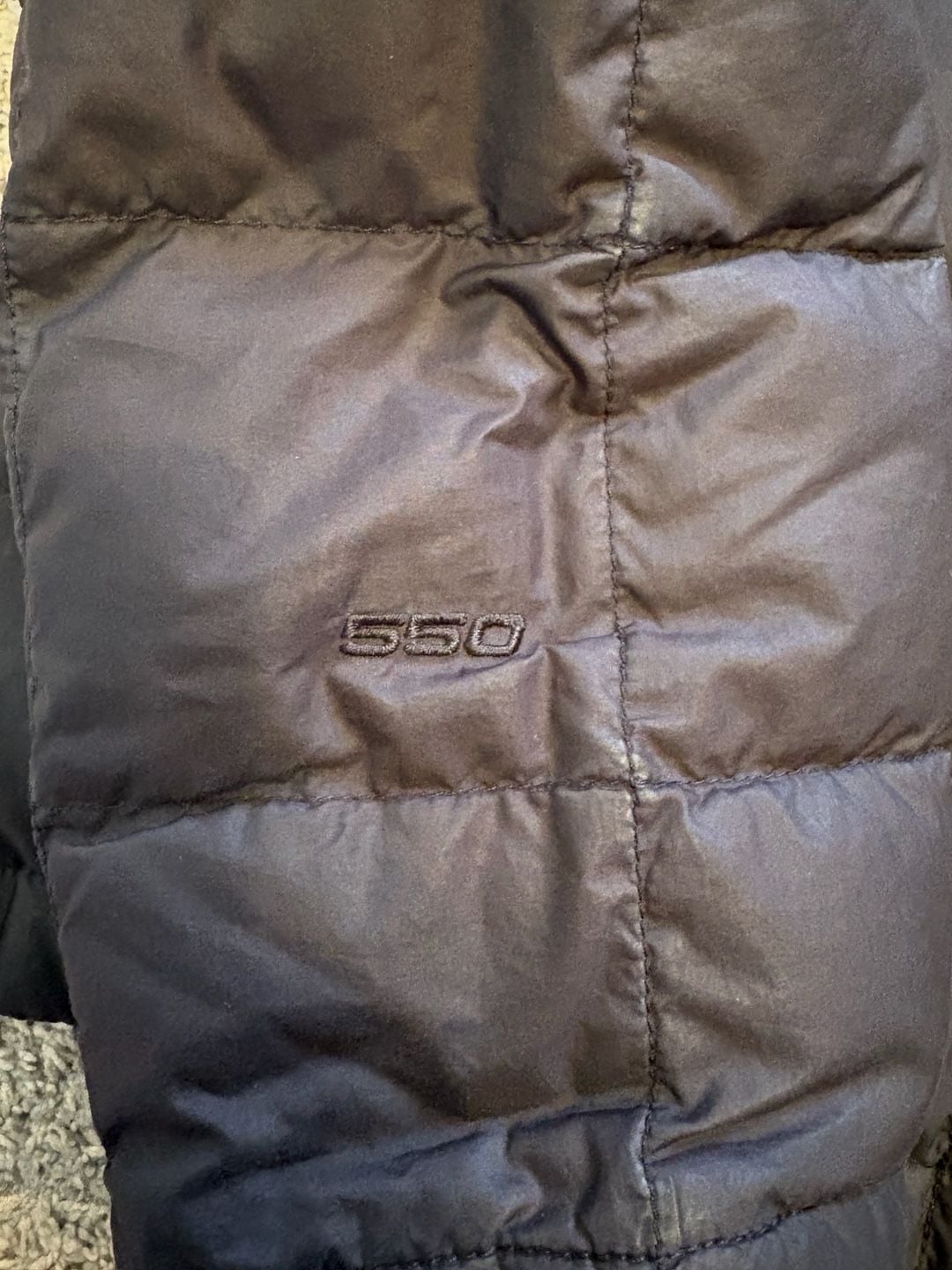 The North Face 550 Down Puffer Jacket Size M Black Quilted 8