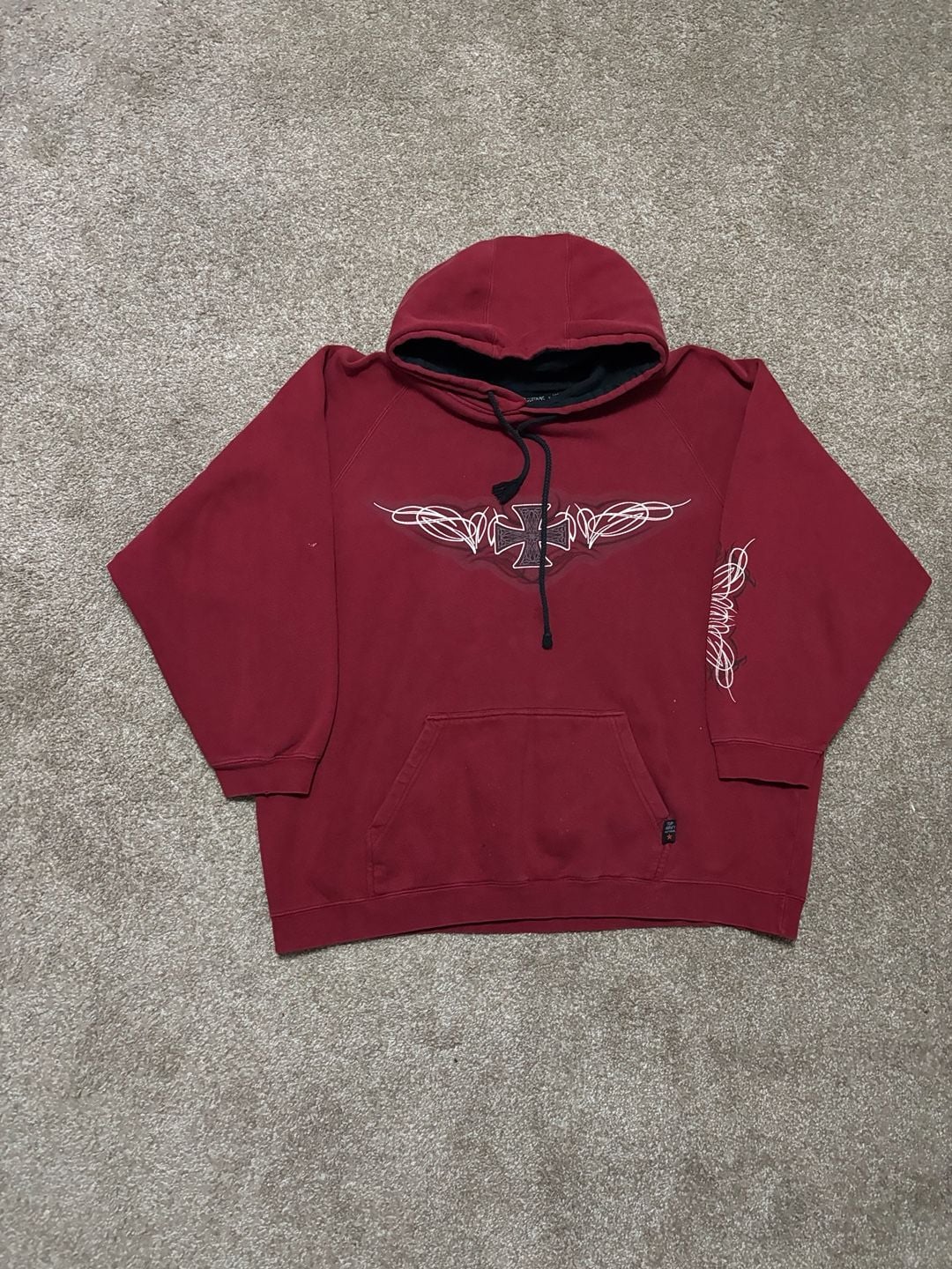 Early 2000s Insane Y2K Top Heavy Graphic Vintage Y2K Tribal Top Heavy Hoodie - L, 2