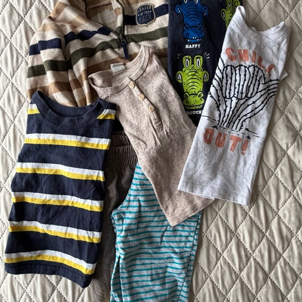 Child of Mine Baby Boy Clothes Bundle Size 12M