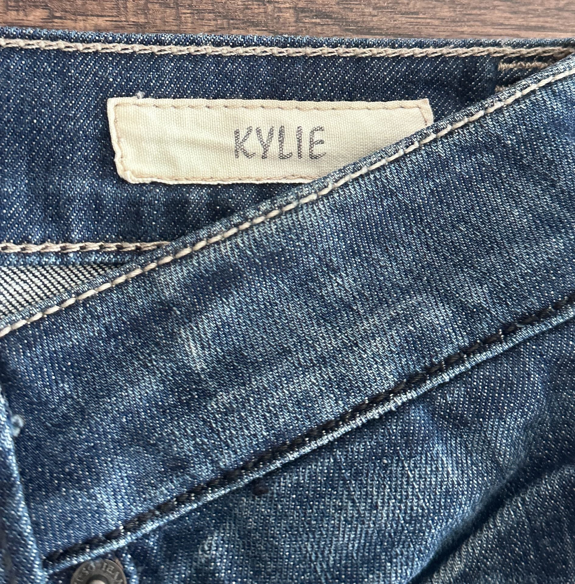 Taverniti So Kylie Jeans Size 27 Flare Blue Denim 5