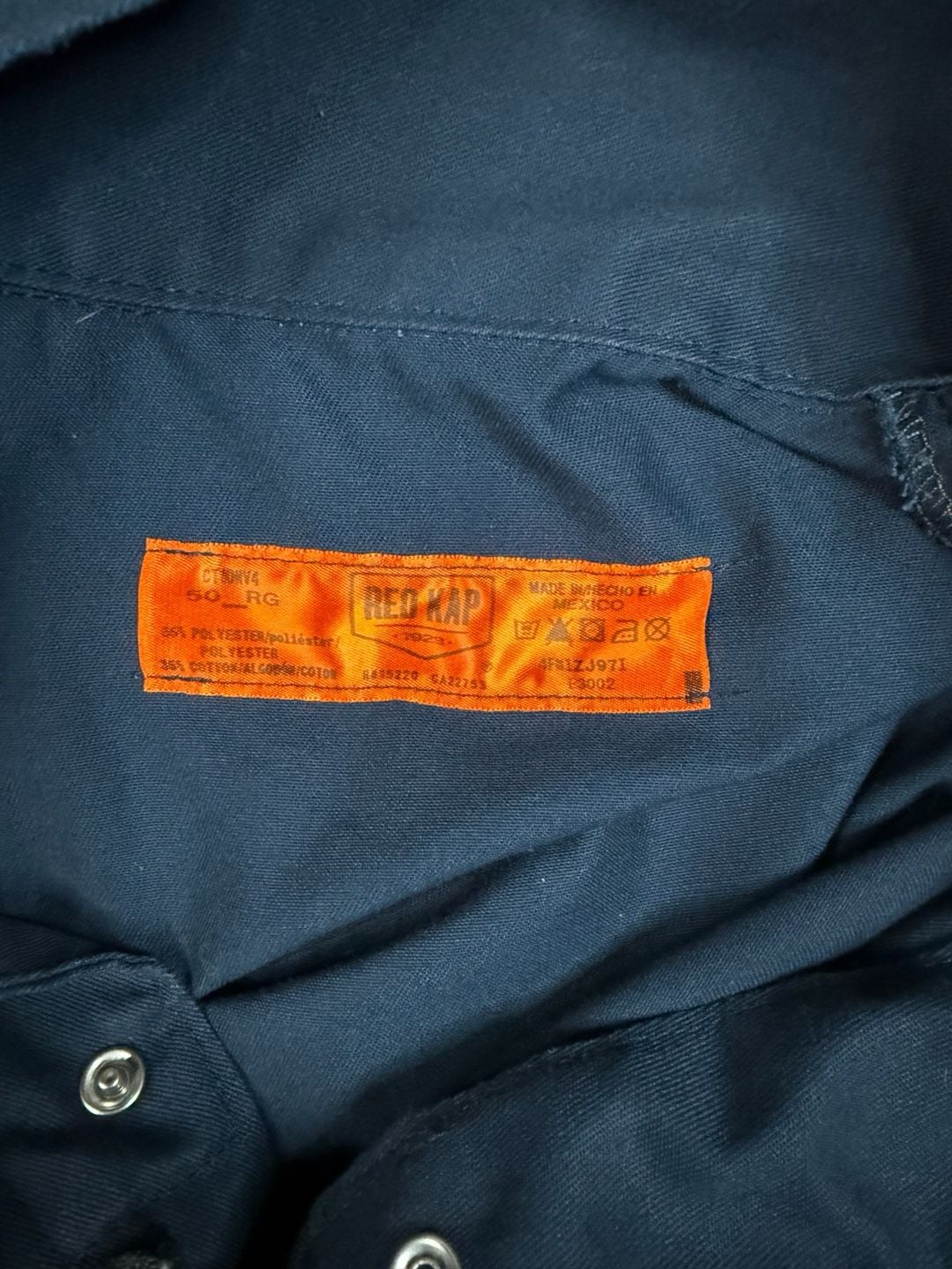 Red Kap Twill Action Coverall Size 50 RG Navy Blue Work Jumpsuit#143 5