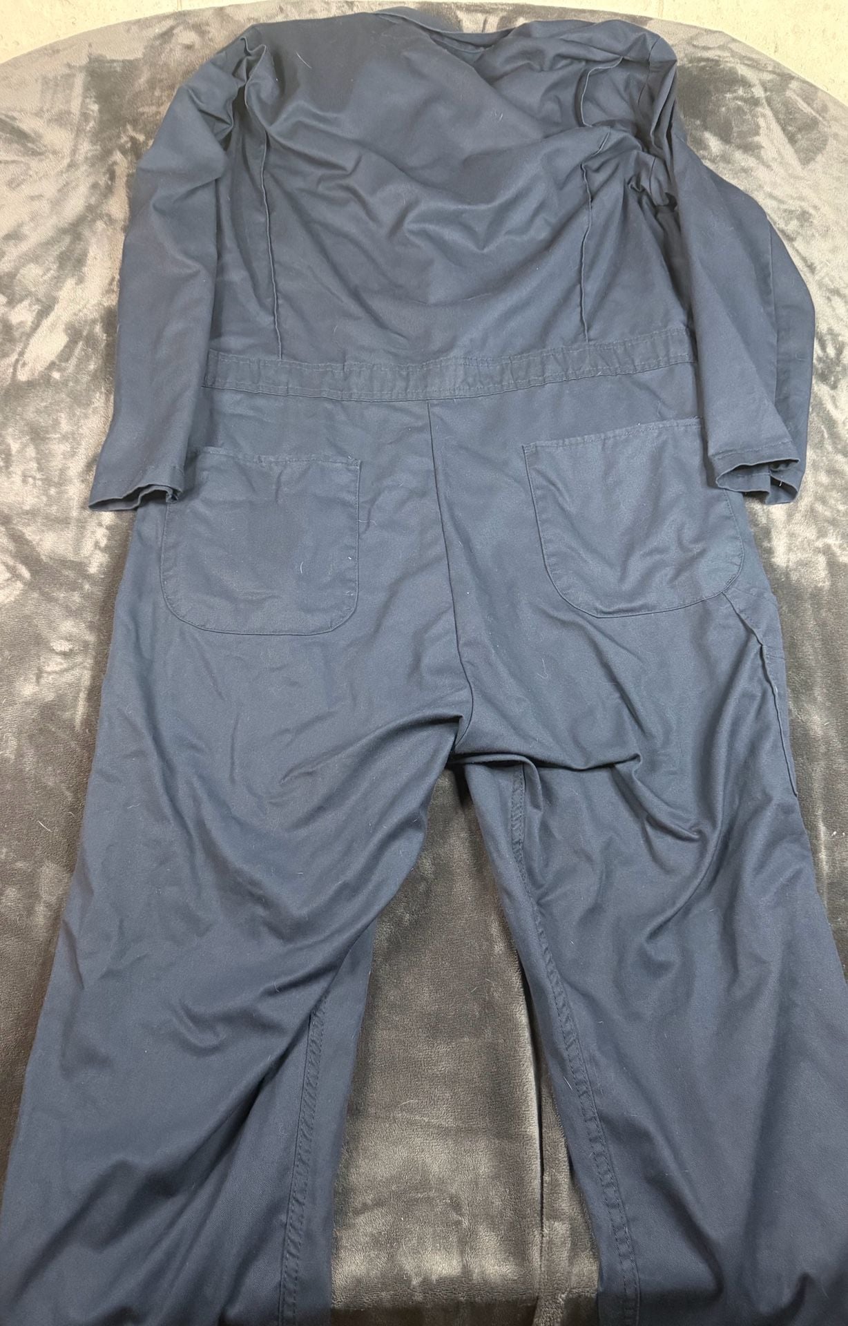 Red Kap Twill Action Coverall Size 50 RG Navy Blue Work Jumpsuit#143 6