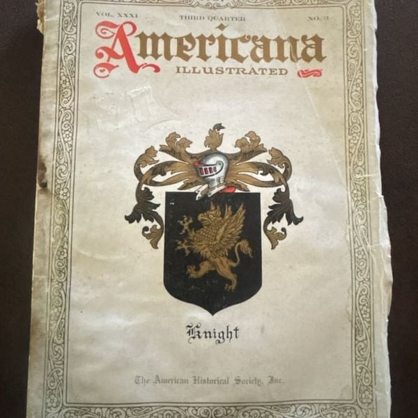 Americana Illustrated Magazine Vol. XXXI Third Quarter 1937