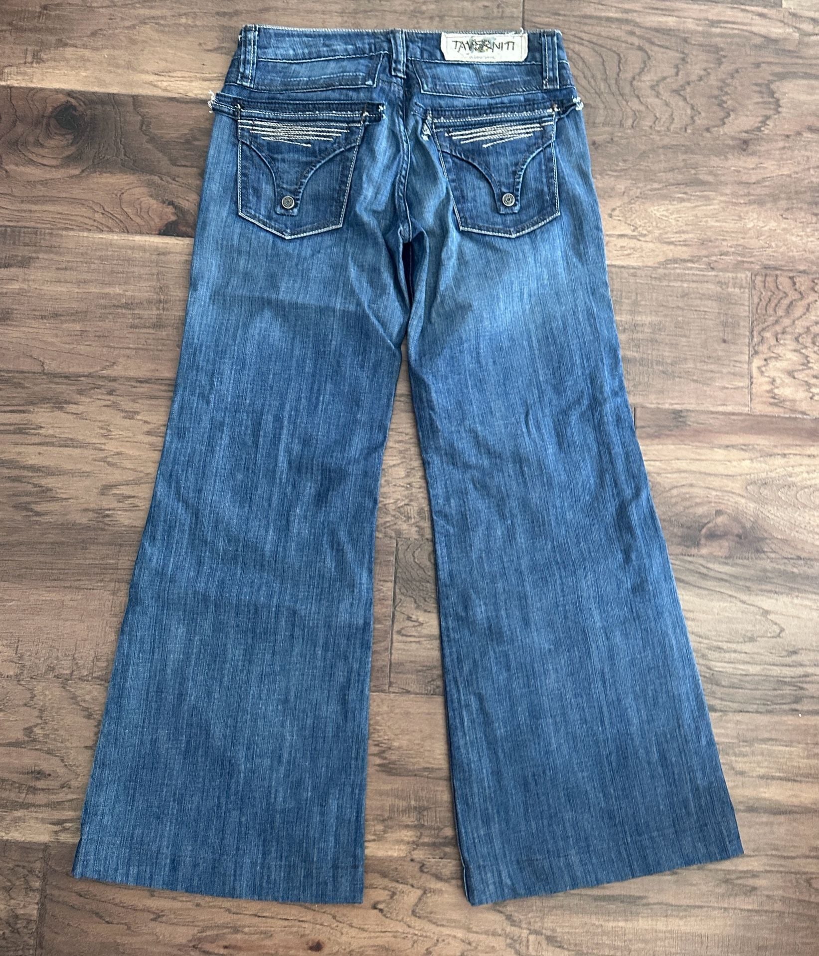 Taverniti So Kylie Jeans Size 27 Flare Blue Denim 7