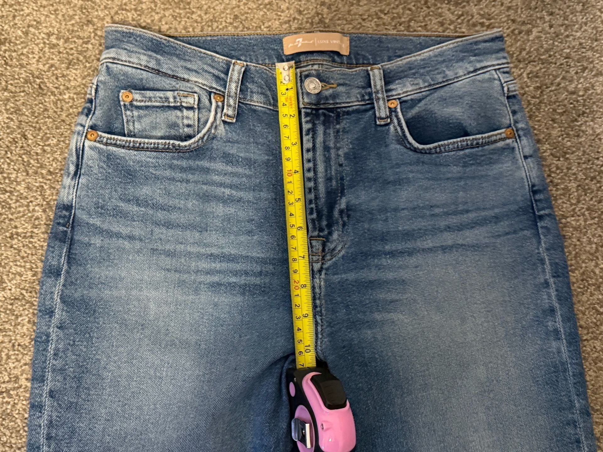 7 For All Mankind - High Waist (HW) Slim Kick Luxe Vintage Jeans Size 30 9