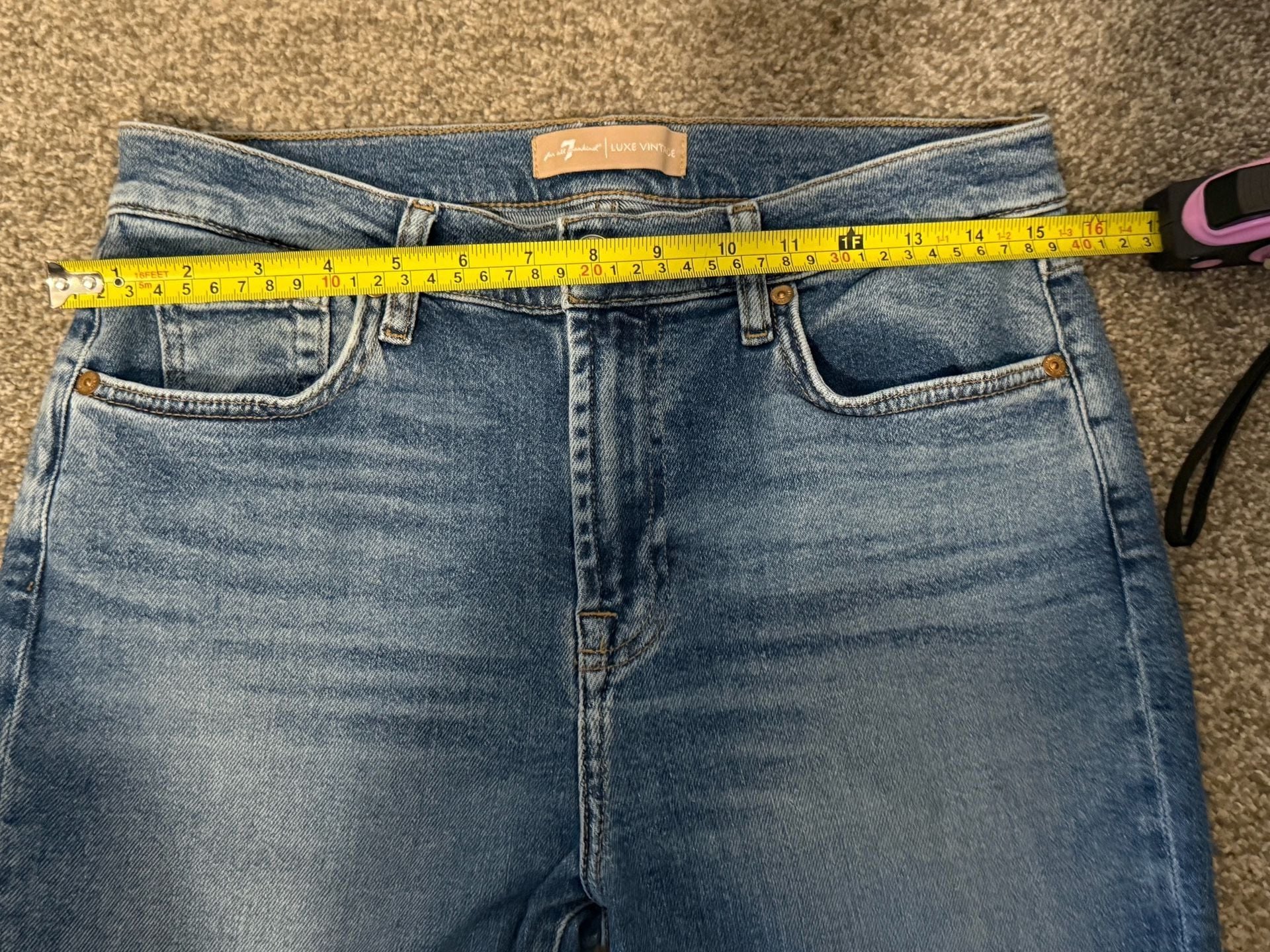 7 For All Mankind - High Waist (HW) Slim Kick Luxe Vintage Jeans Size 30 10