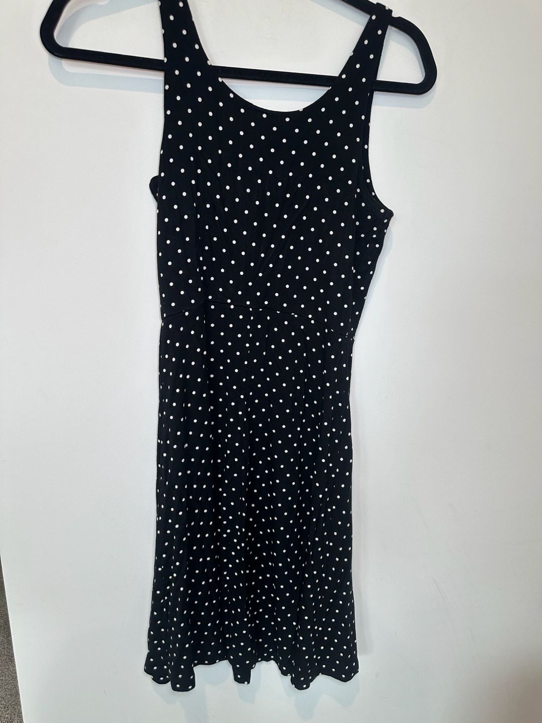 Old Navy Polka Dot Dress Size XS Black White Sleeveless Mini 4