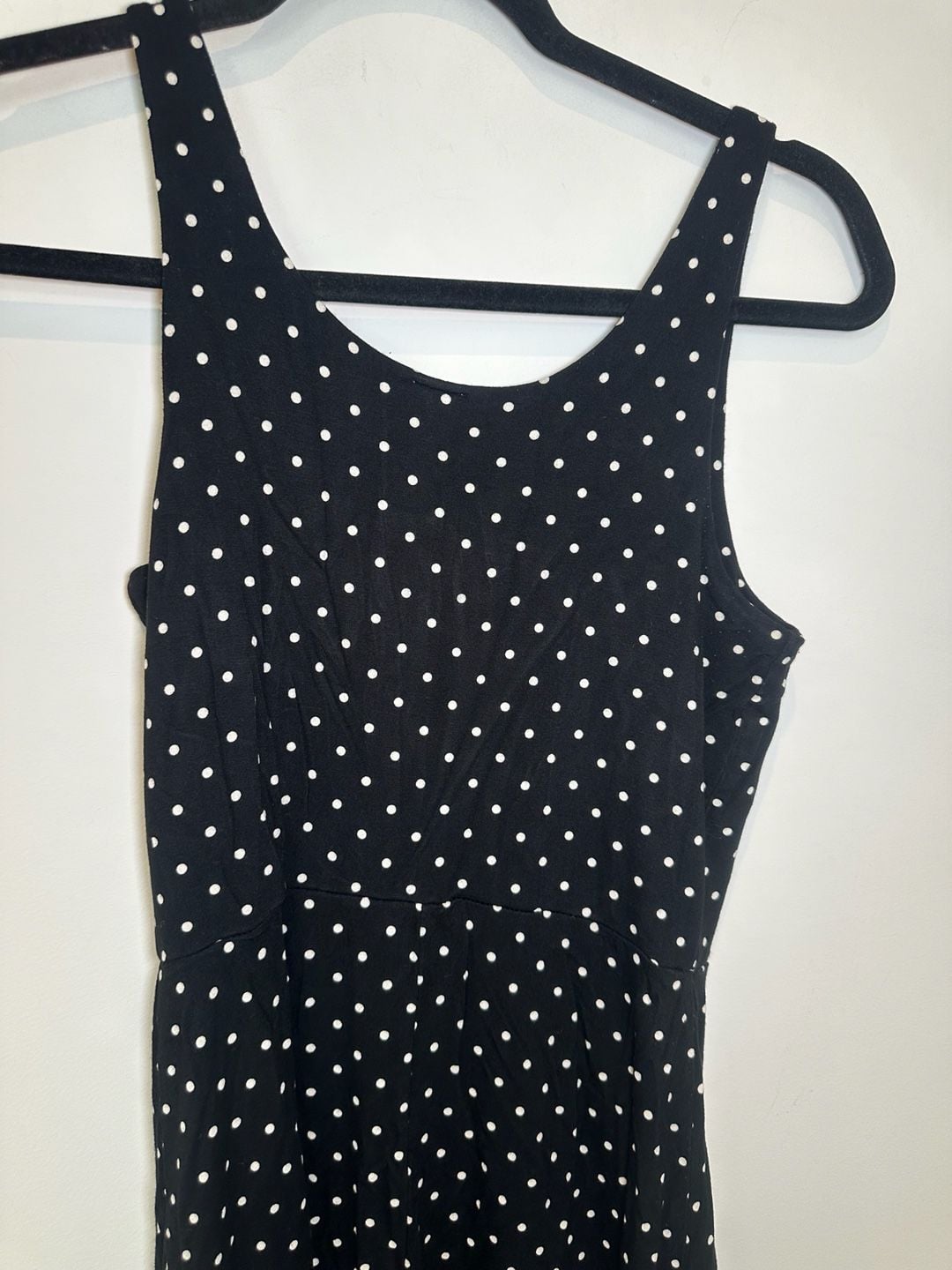 Old Navy Polka Dot Dress Size XS Black White Sleeveless Mini 5