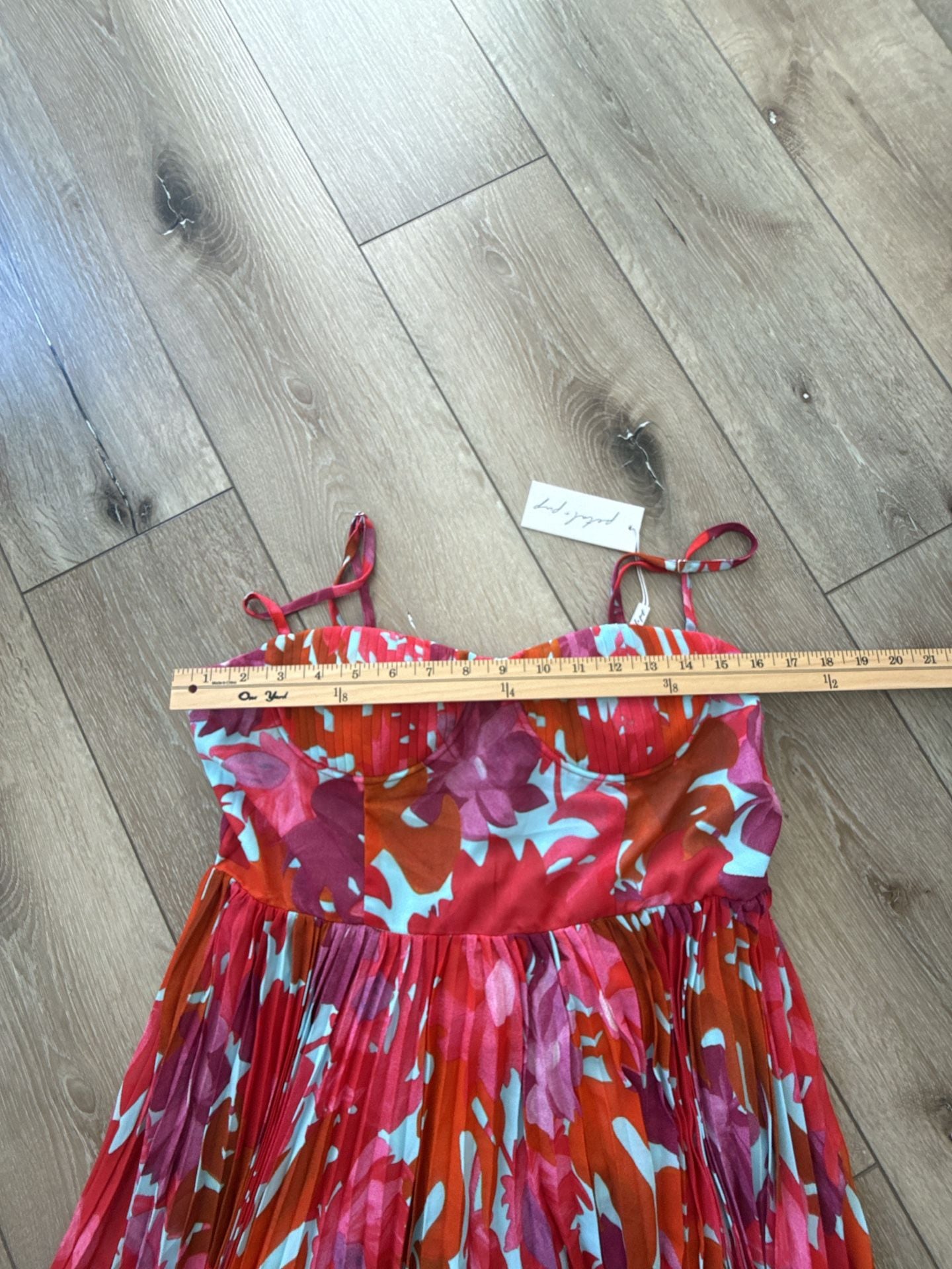 Petal & Pup Achanti Pleated Maxi Dress Pink Azalea 7