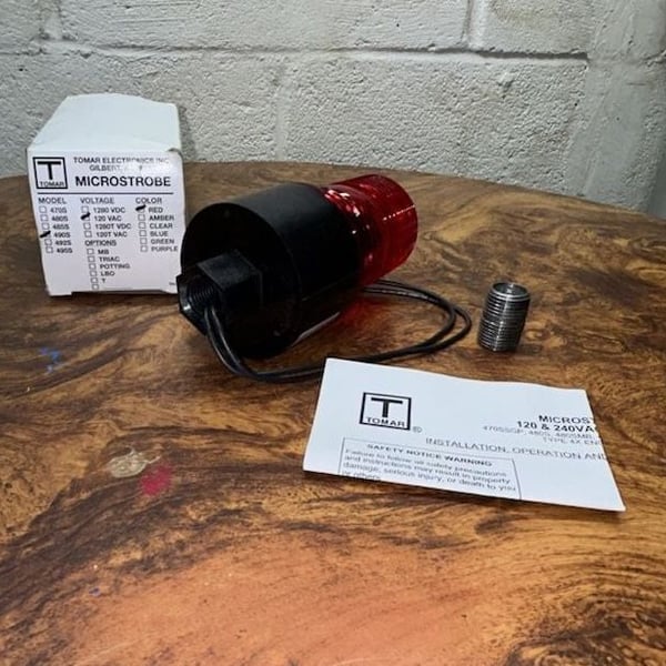 Tomar Microstrobe Red LED Strobe Light 480S