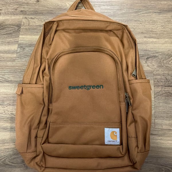 Carhartt Classic Laptop Backpack Brown Sweetgreen Logo