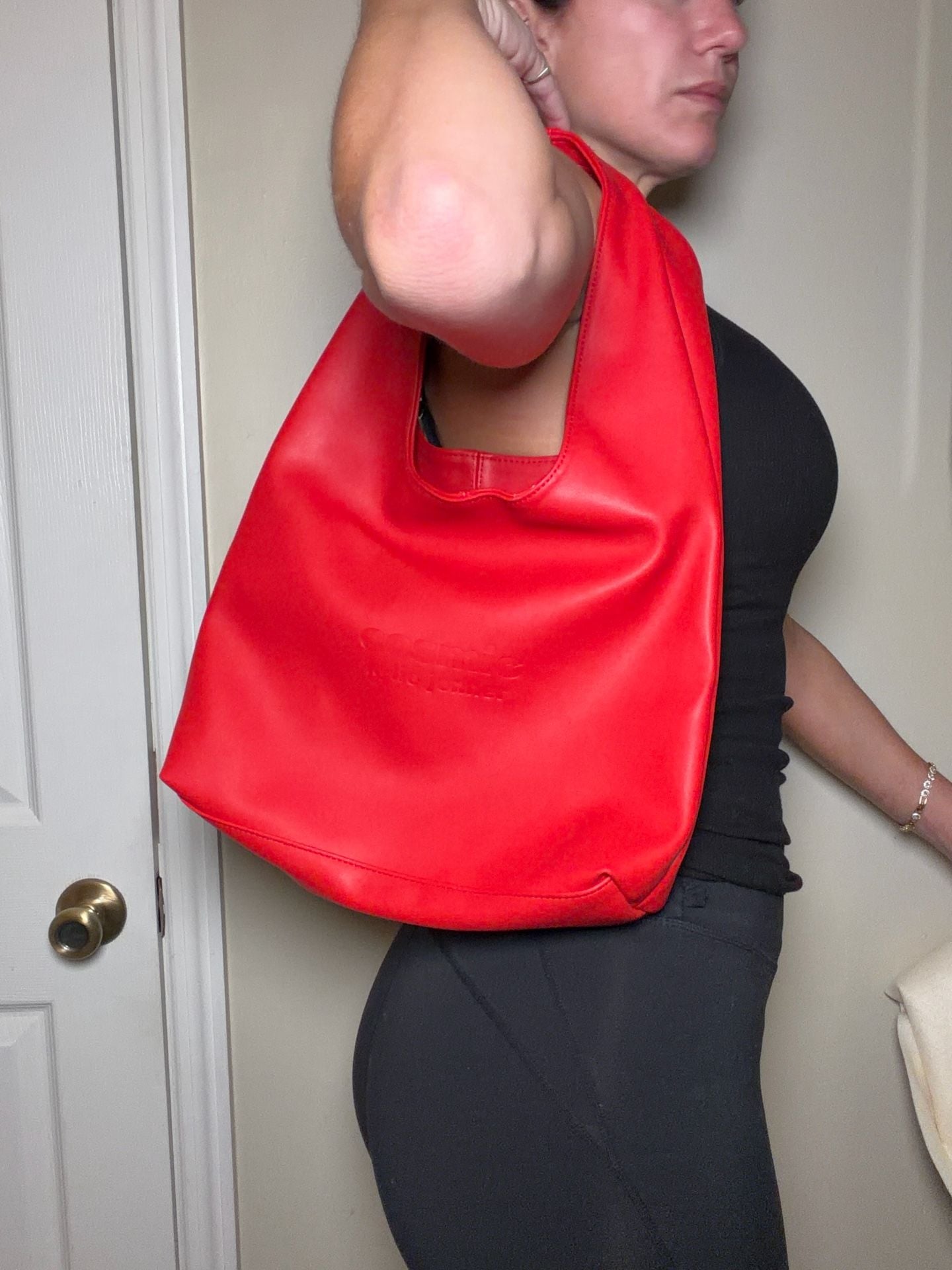 Kylie Jenner Cosmic Red Logo Shoulder Bag 2