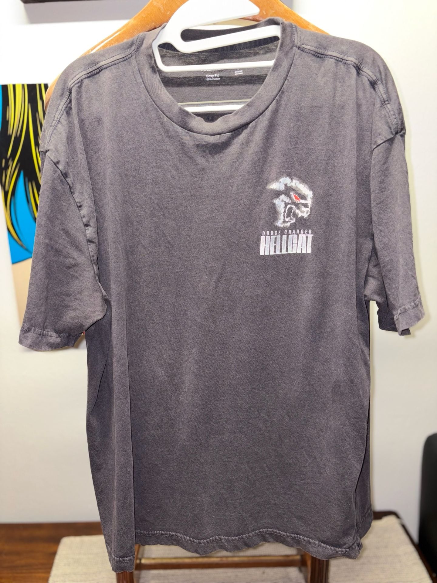 Hollister Dodge Charger Hellcat Boxy Fit T-Shirt Size L 2