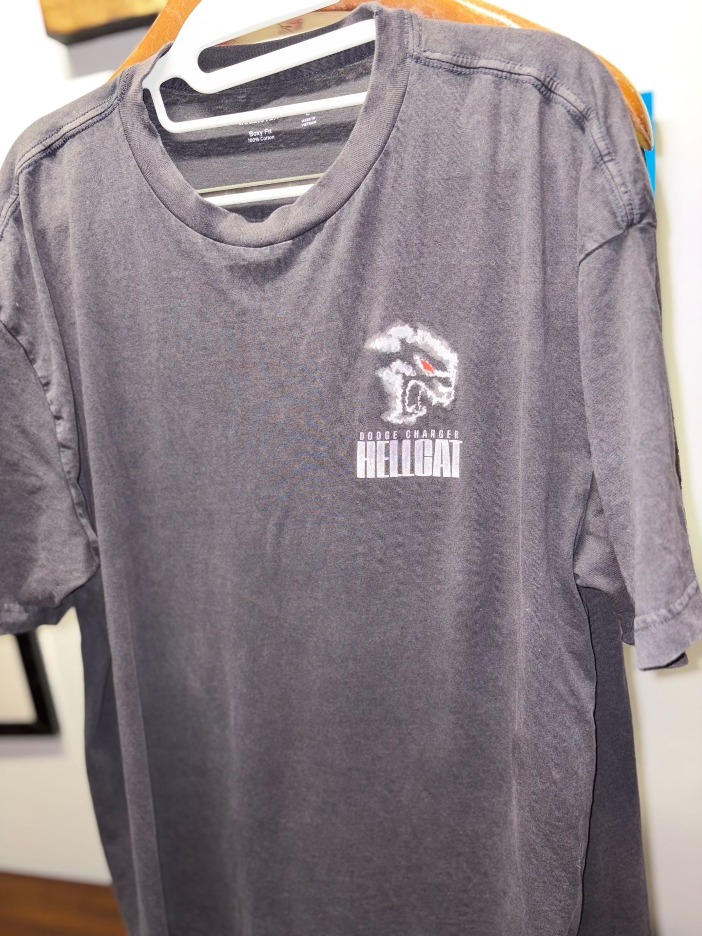 Hollister Dodge Charger Hellcat Boxy Fit T-Shirt Size L 3