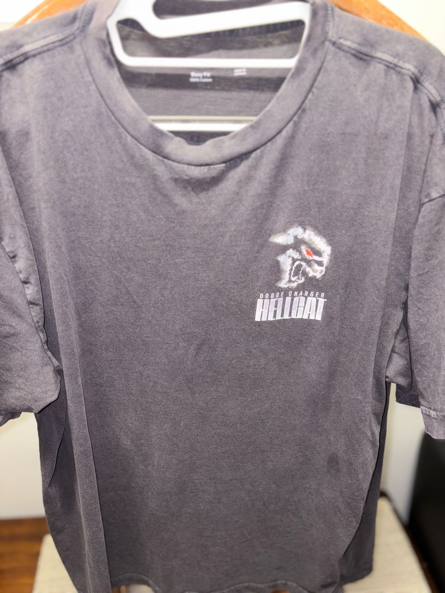 Hollister Dodge Charger Hellcat Boxy Fit T-Shirt Size L 4
