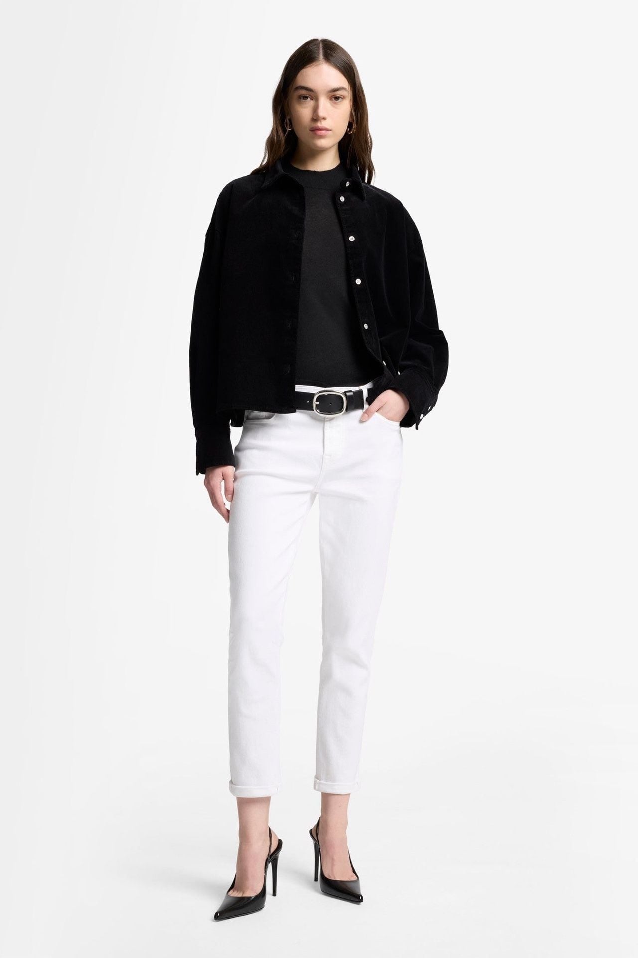 7 For All Mankind Josefina White Jeans Size 28 2