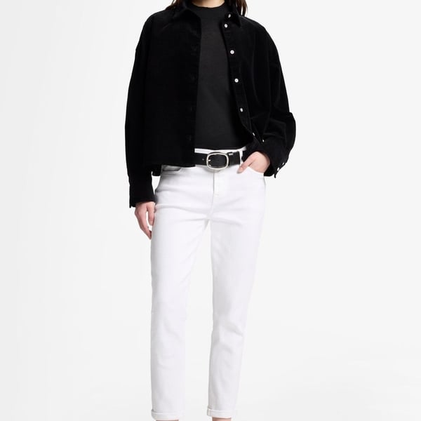 7 For All Mankind Josefina White Jeans Size 28