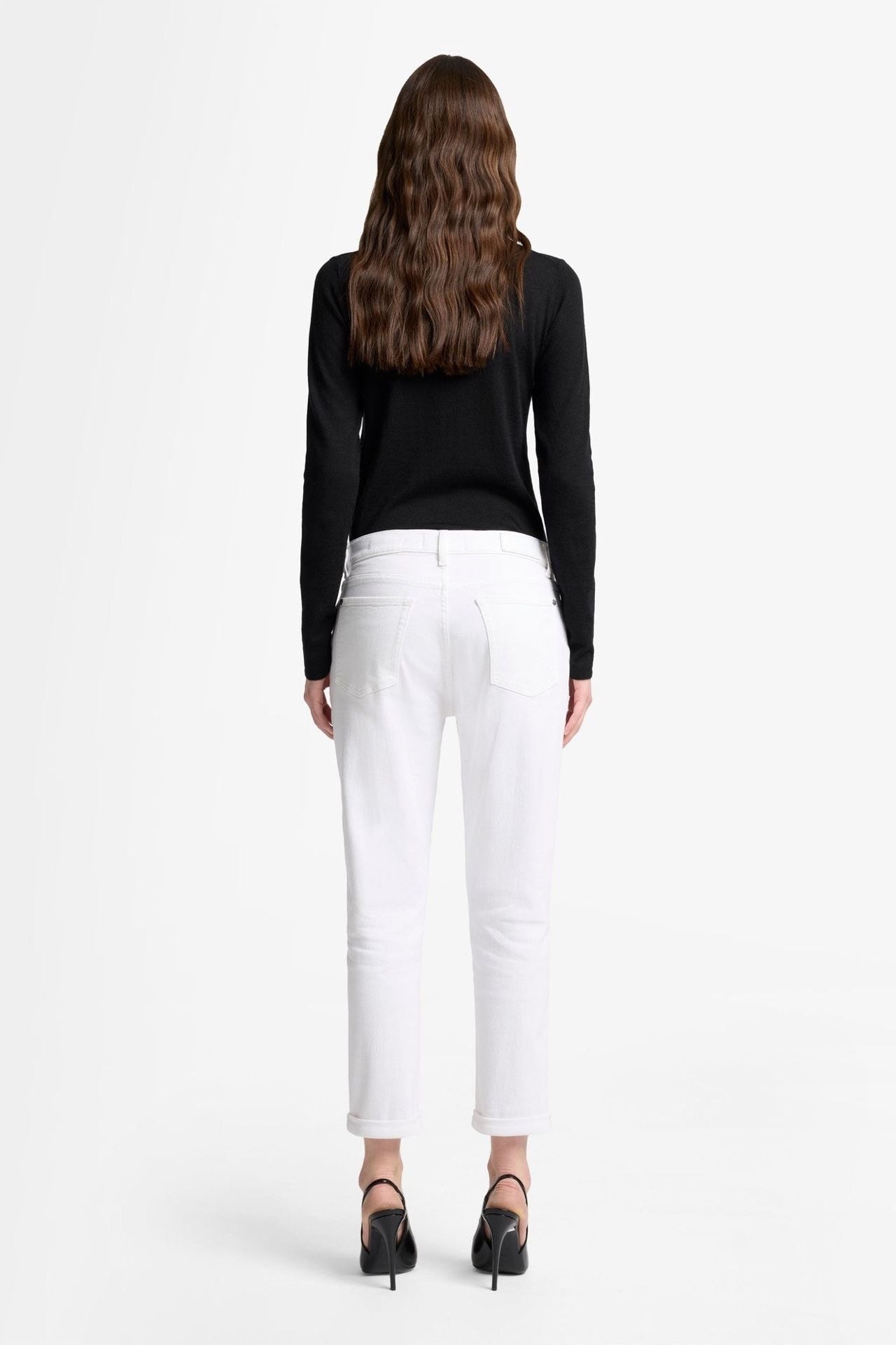 7 For All Mankind Josefina White Jeans Size 28 4