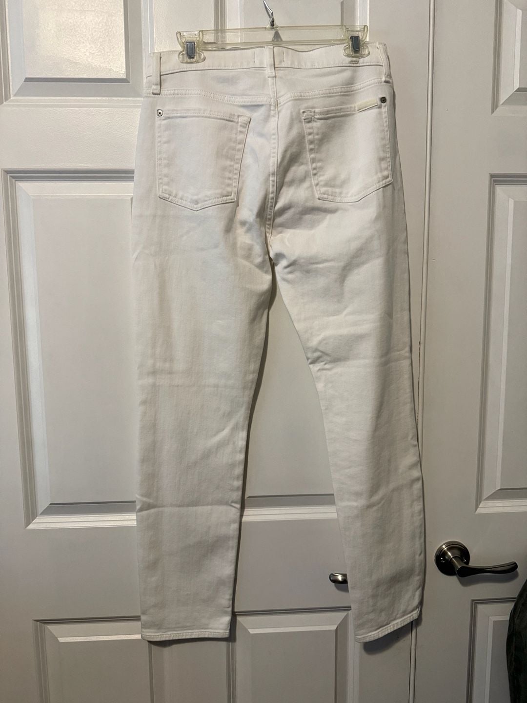 7 For All Mankind Josefina White Jeans Size 28 7
