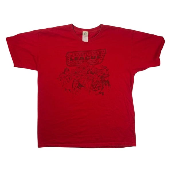 DC Comics Justice League of America Graphic T-Shirt Red