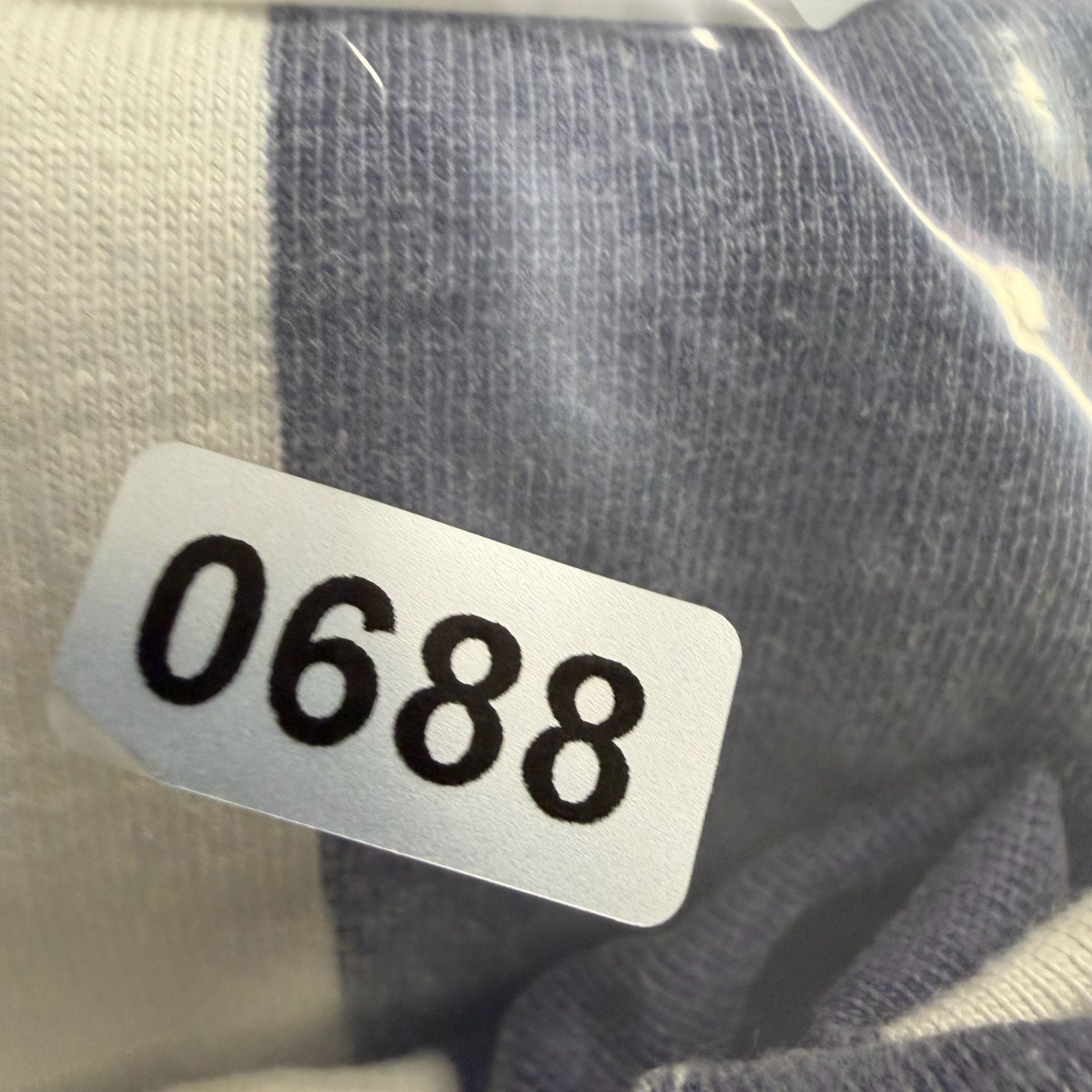Point Zero Vintage 90s Striped Henley Shirt Blue White 55 9