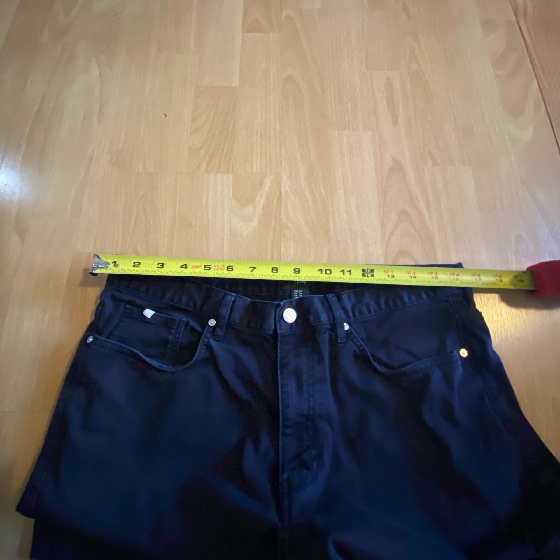 H&M Denim Shorts Size 34 Black Cotton Casual 4