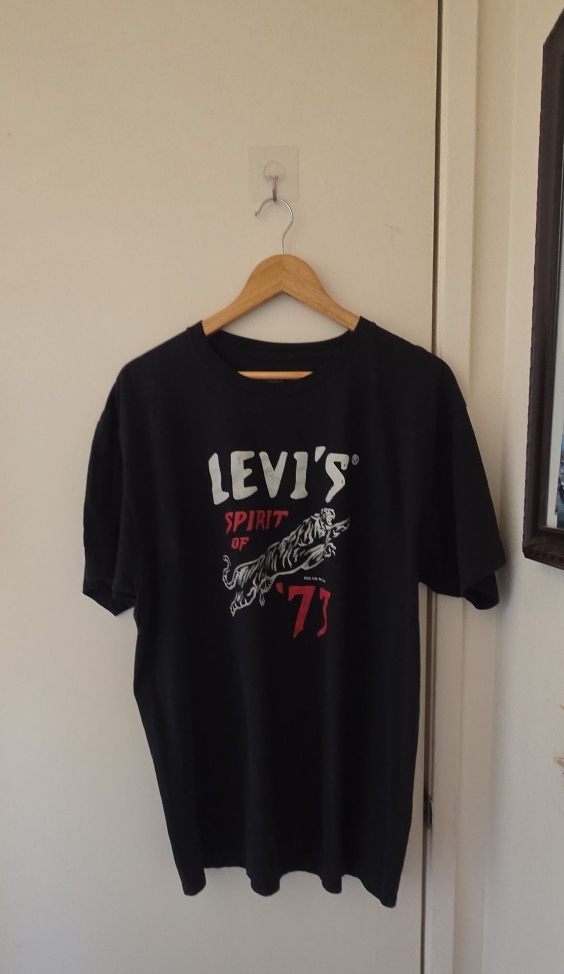 Levi's Spirit of 73 Graphic T-Shirt Size 2XL Black Cotton 2