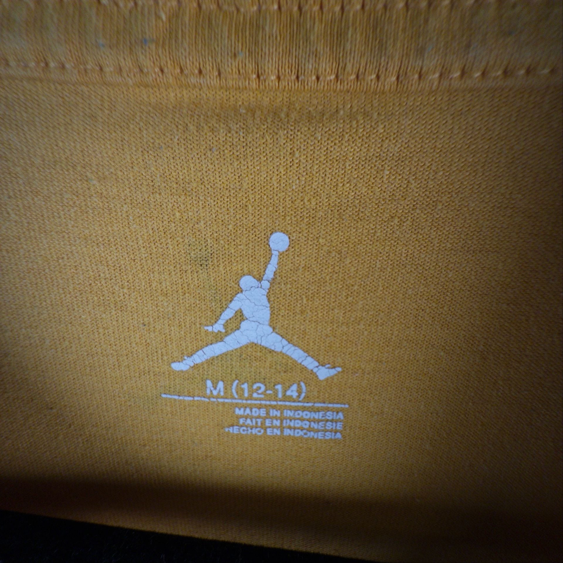 Jordan Flight Long Sleeve Graphic Tee Size M (12-14) Yellow White 4