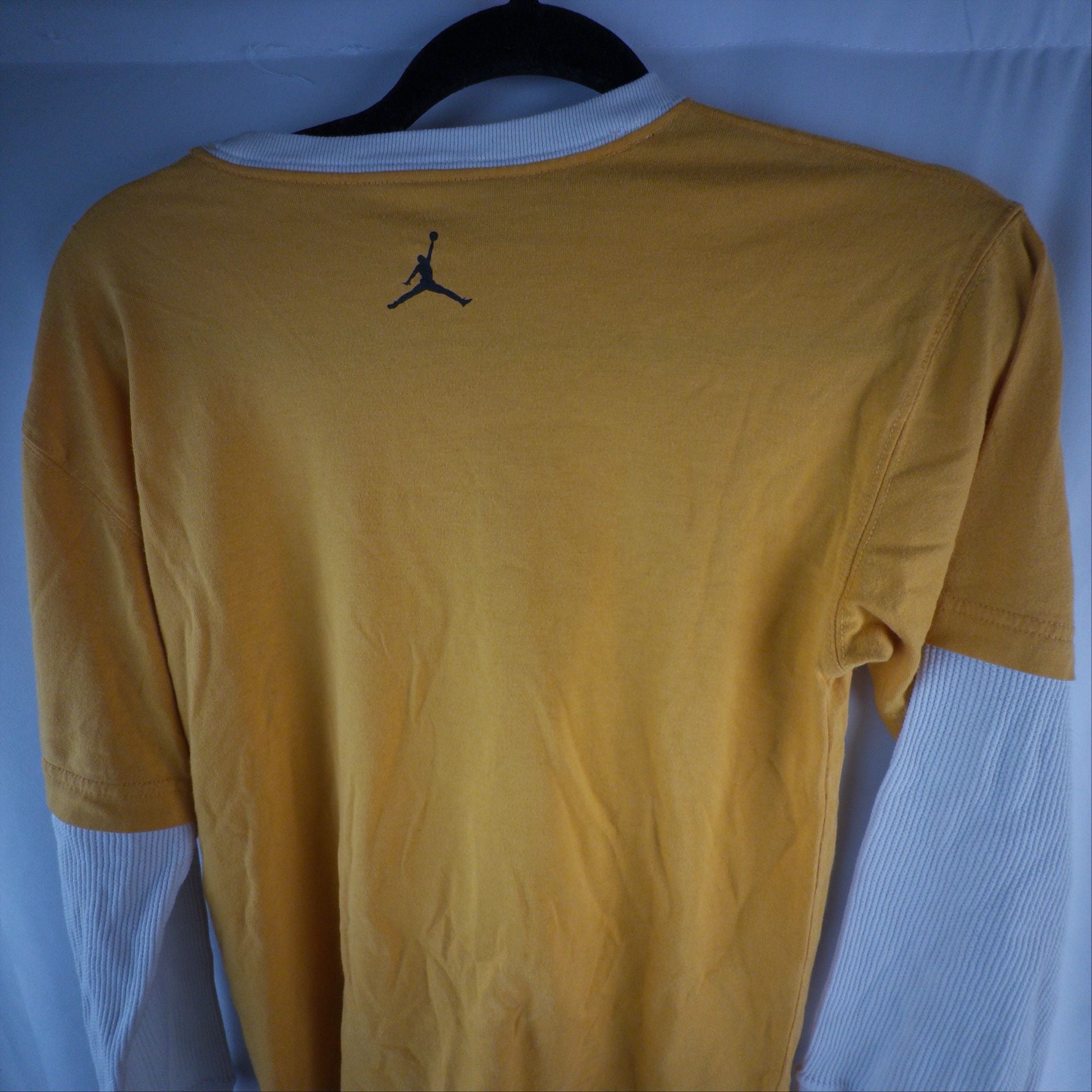 Jordan Flight Long Sleeve Graphic Tee Size M (12-14) Yellow White 6