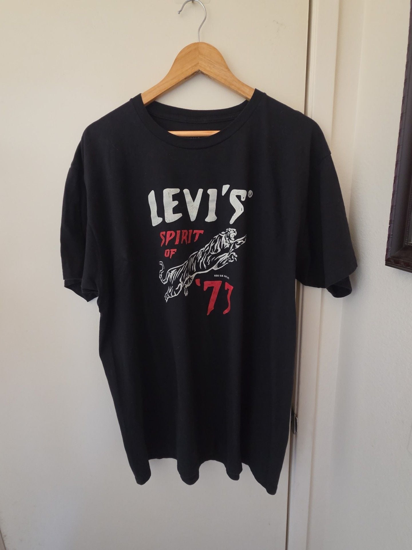 Levi's Spirit of 73 Graphic T-Shirt Size 2XL Black Cotton 3
