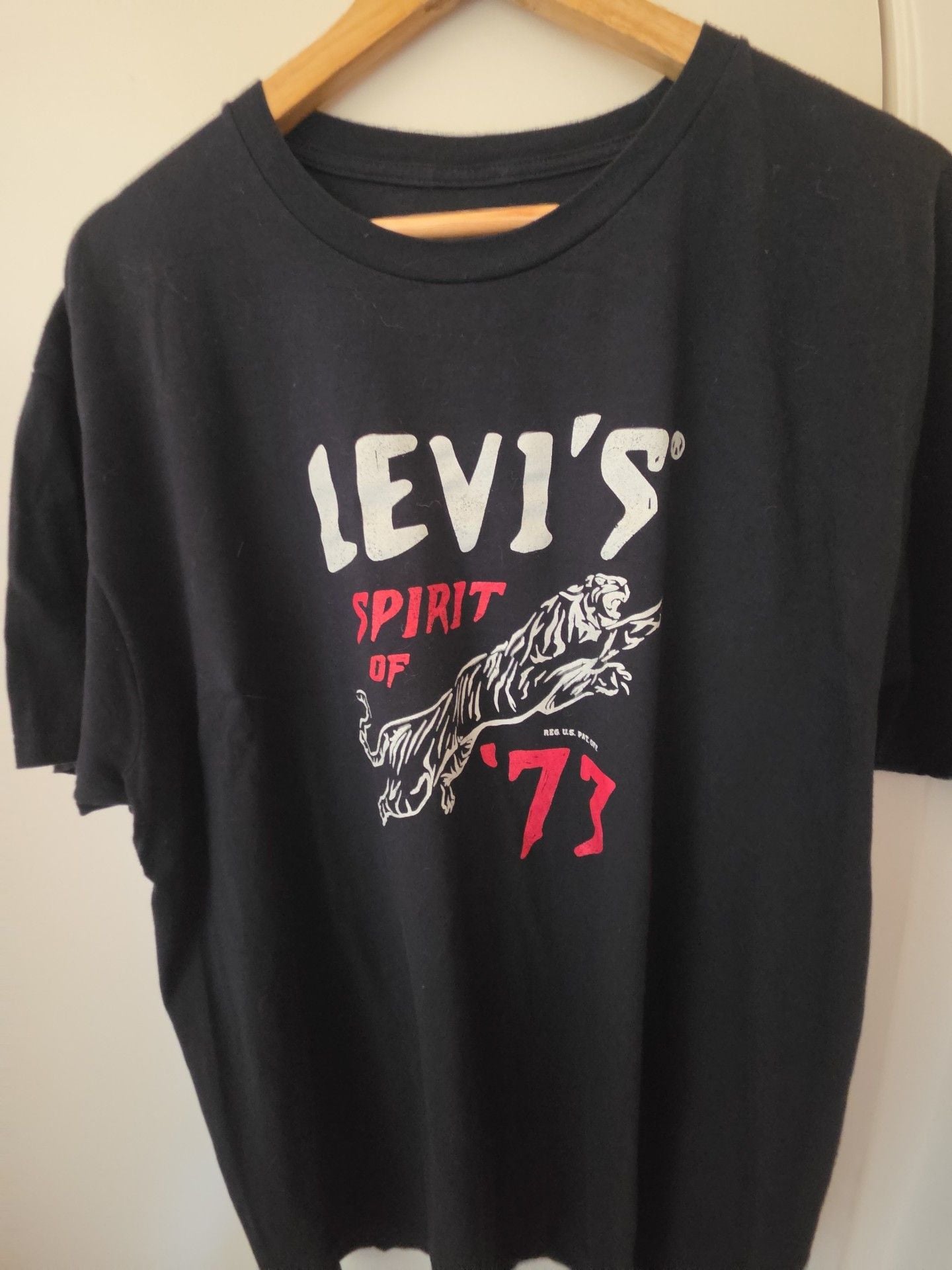 Levi's Spirit of 73 Graphic T-Shirt Size 2XL Black Cotton 4