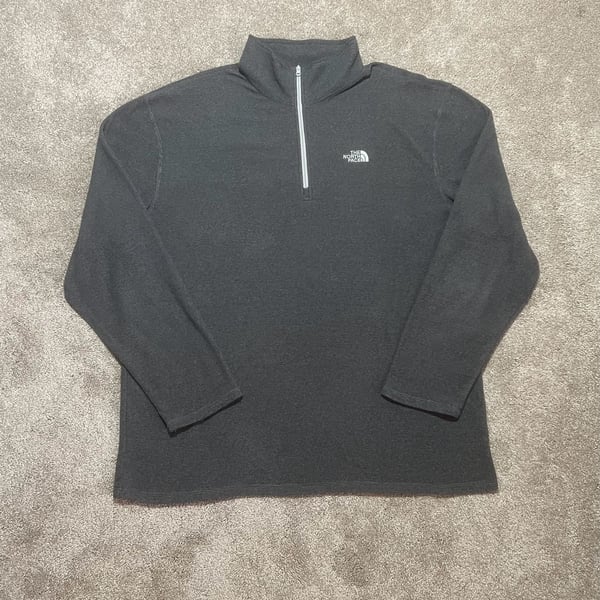 The North Face 1/4 Zip Pullover Size XXL Dark Gray Fleece