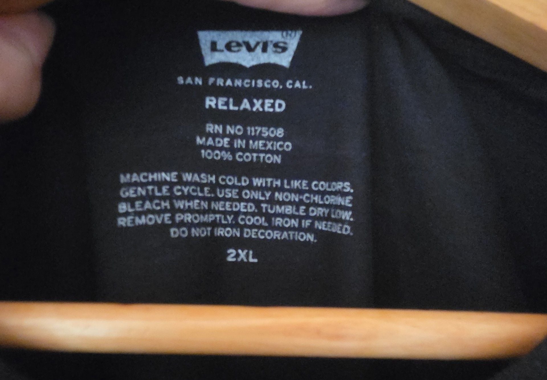 Levi's Spirit of 73 Graphic T-Shirt Size 2XL Black Cotton 5