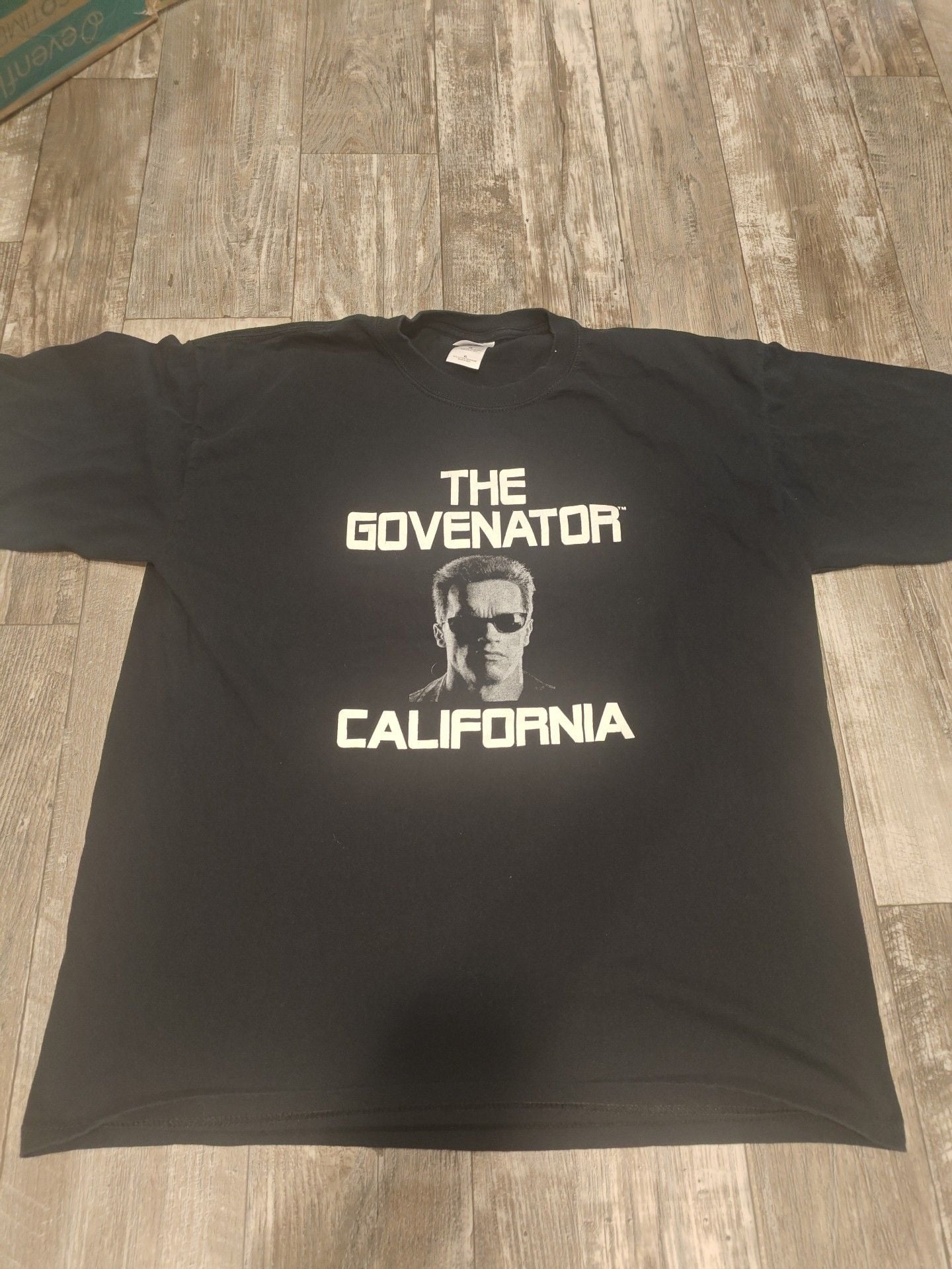 Gildan The Govenator California T-Shirt Size XL Black Vintage 1
