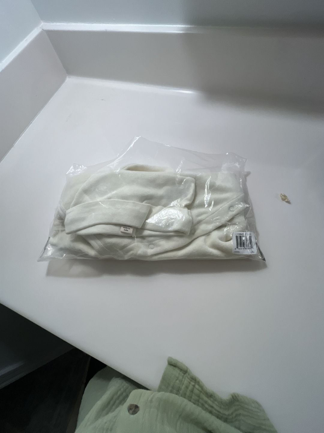 Burt's Bees Baby Kimono Robe Size 6-9 Mo Ivory Organic Cotton 11