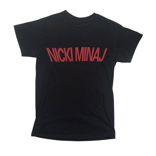Nicki Minaj Graphic T-Shirt Size S Black Red UFO Sci-Fi