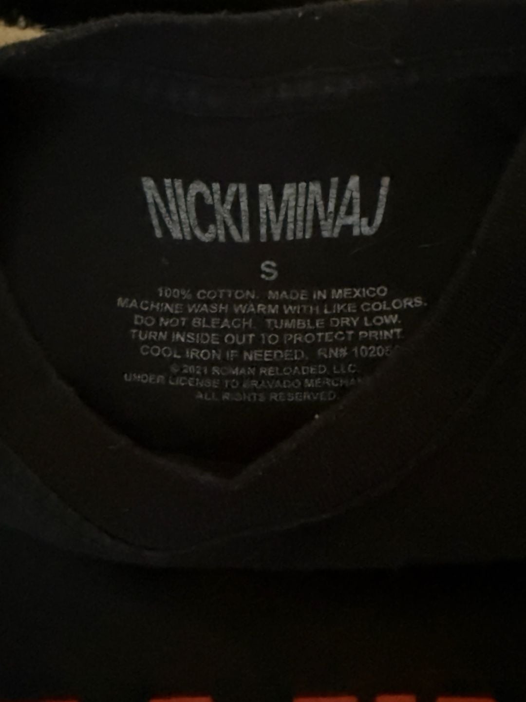 Nicki Minaj Graphic T-Shirt Size S Black Red UFO Sci-Fi 4