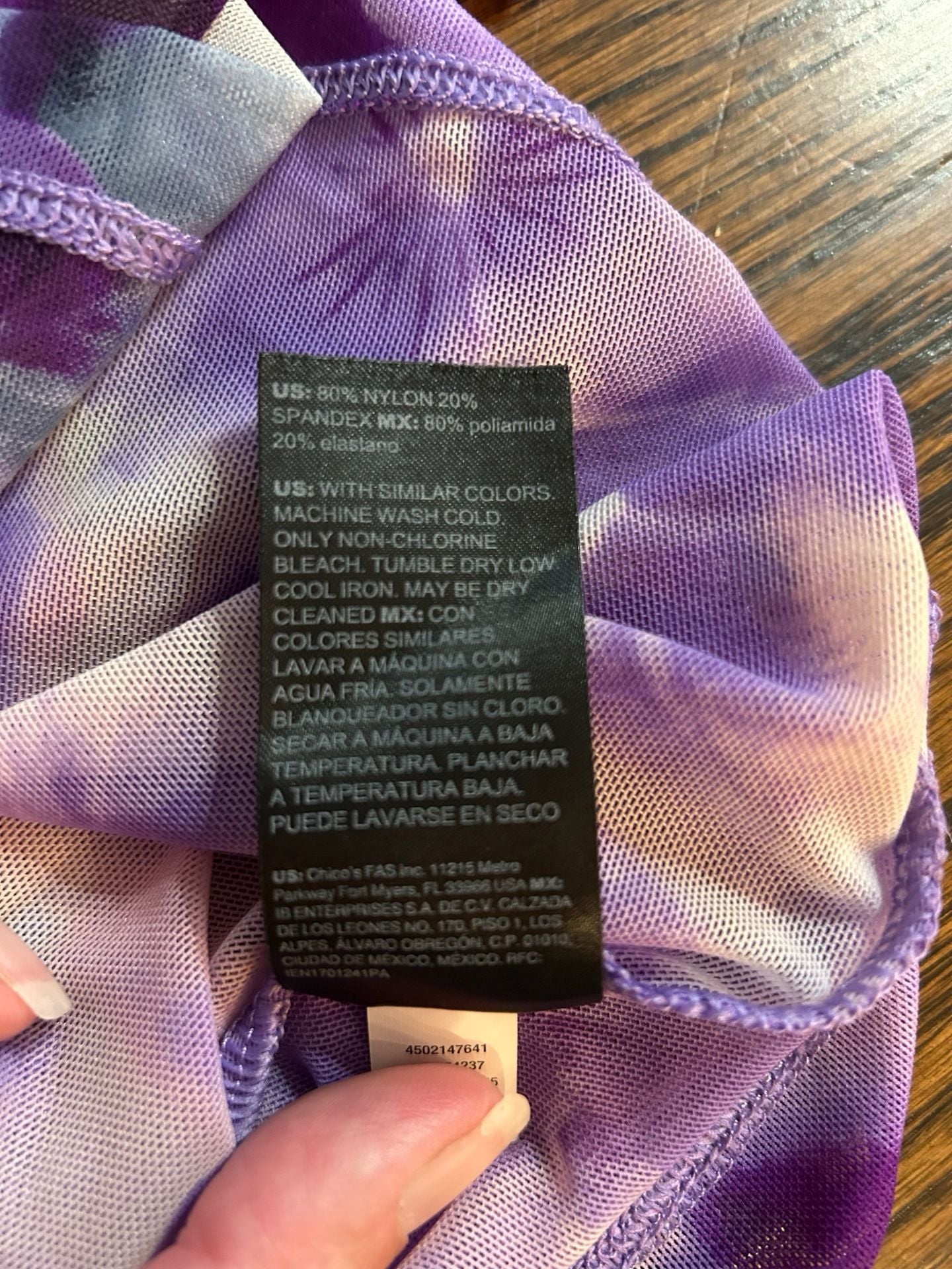 White House Black Market Mesh Turtleneck Size XXS Purple Floral Print 8