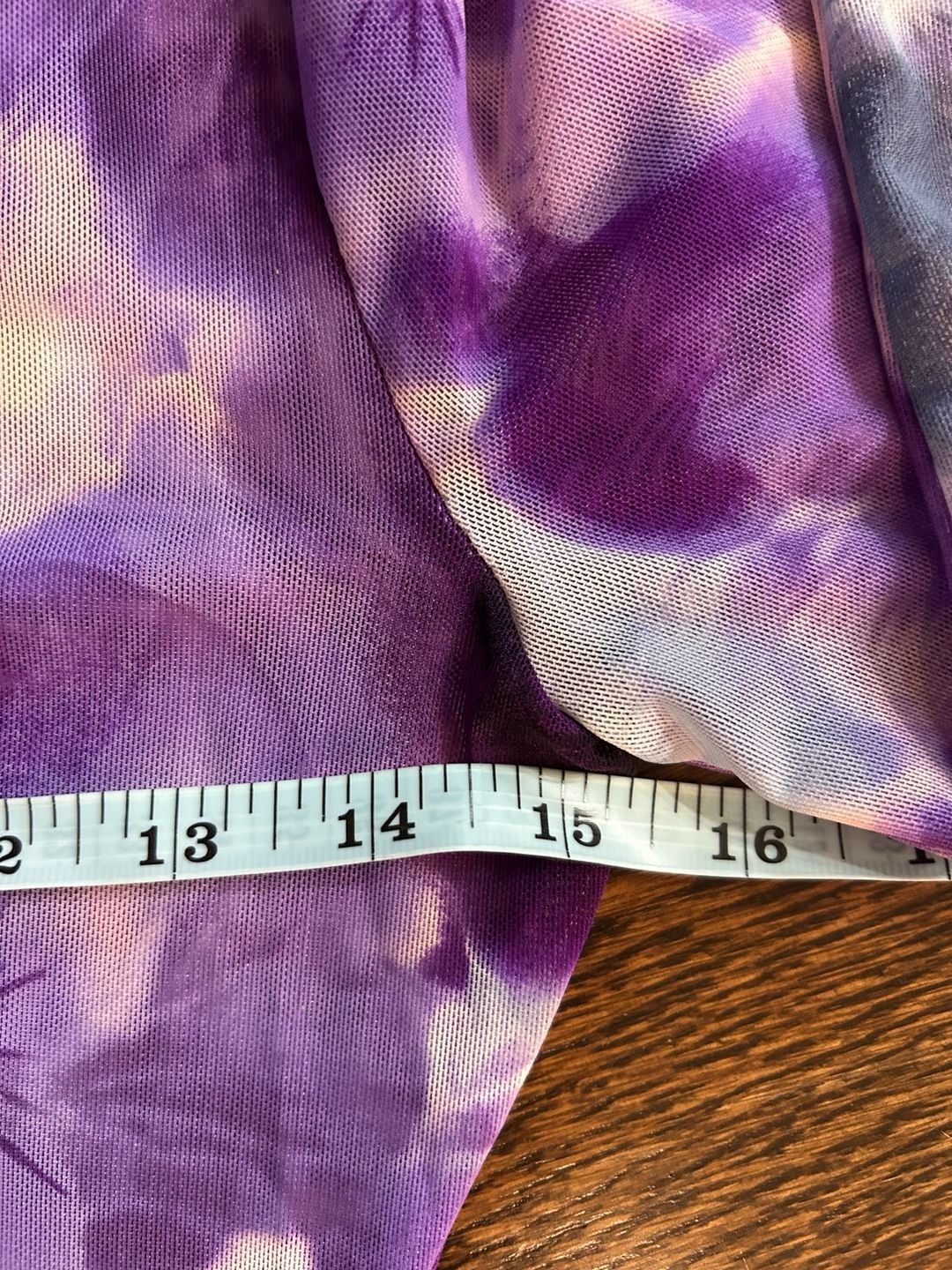 White House Black Market Mesh Turtleneck Size XXS Purple Floral Print 9