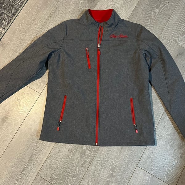 Scarlet Series Ohio State Buckeyes Softshell Jacket Size L Gray