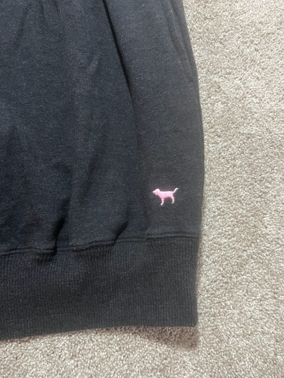 Victoria's Secret PINK Hoodie Dress Size M Black 4