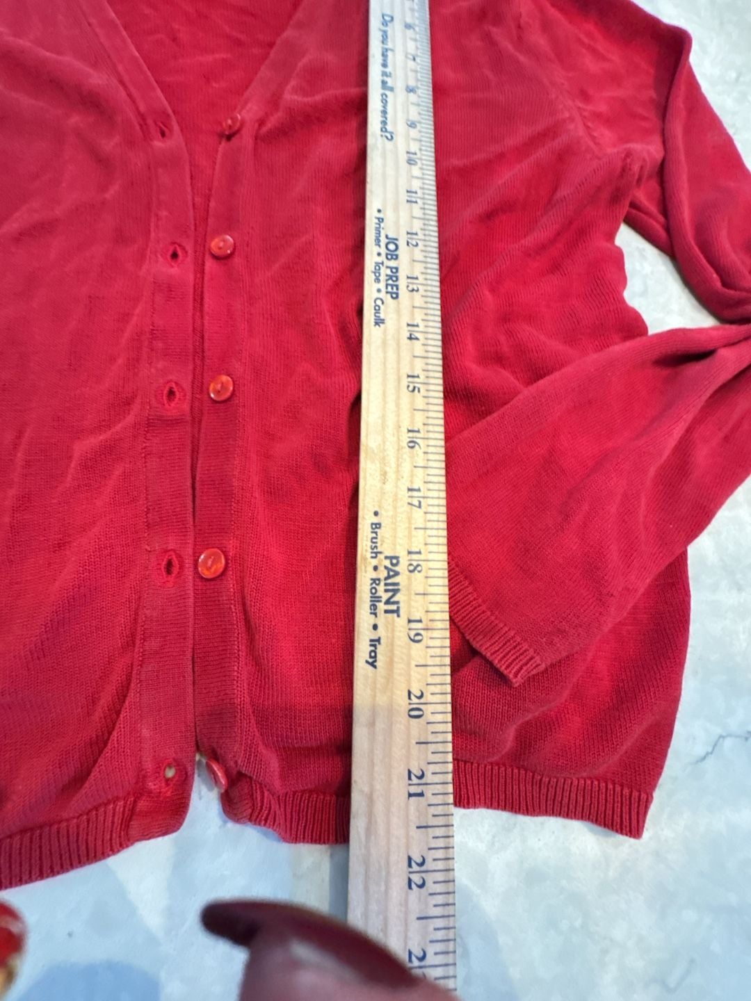 August Silk Knits Cardigan Size M Red Silk V-Neck 6