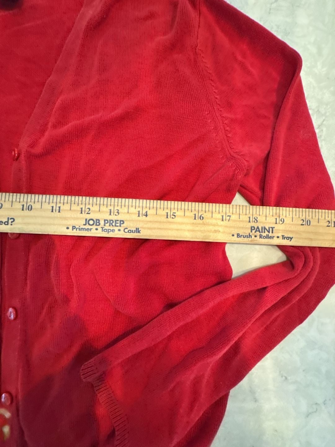 August Silk Knits Cardigan Size M Red Silk V-Neck 5