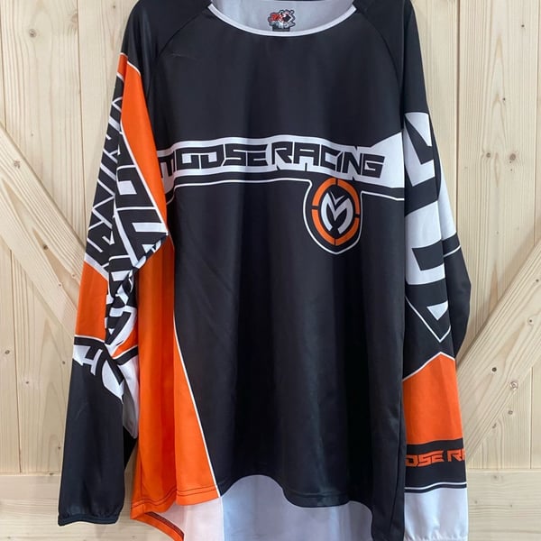 Moose Racing Qualifier Jersey Size 3XL Black Orange Motocross Offroad
