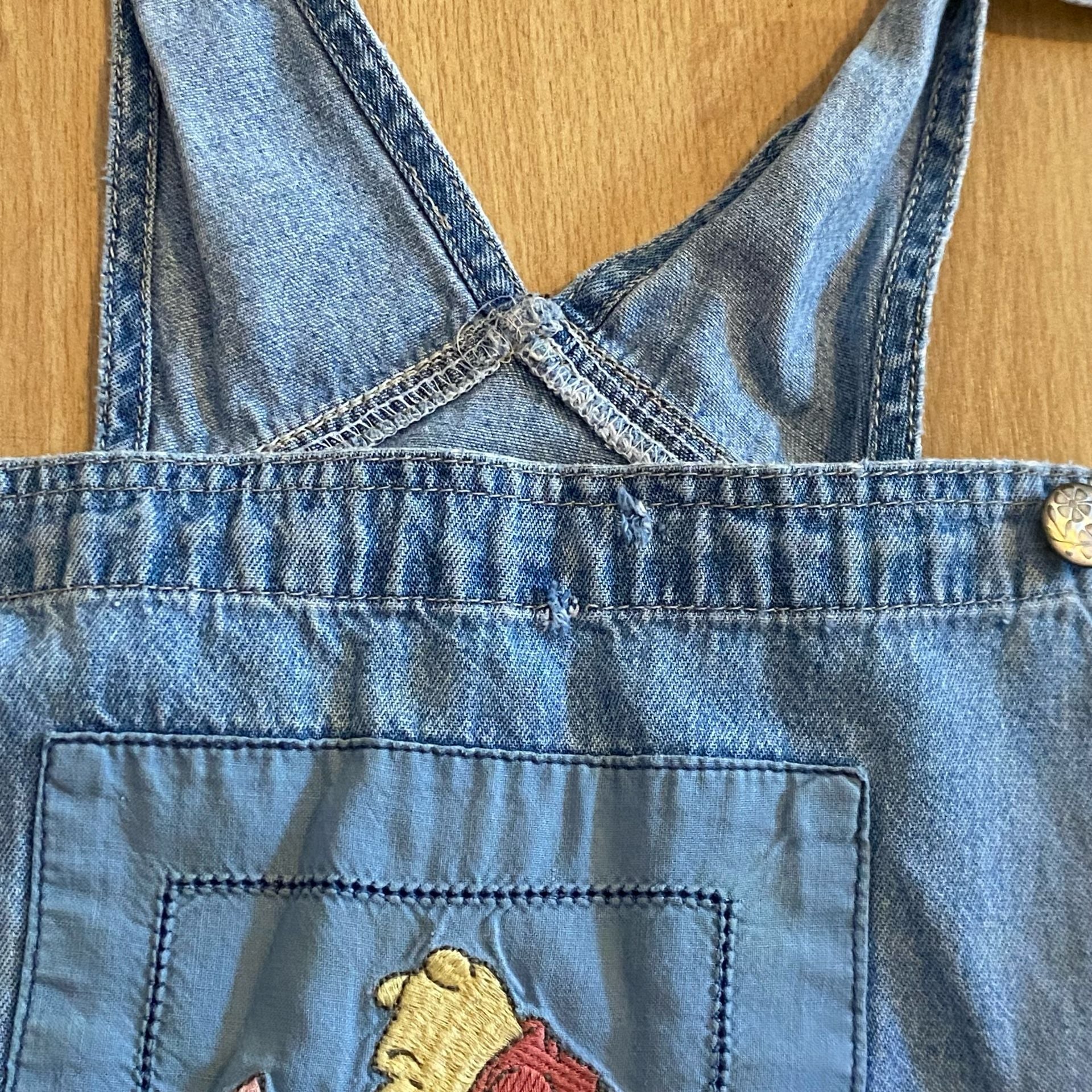 Disney Vintage Winnie The Pooh Denim Overalls 4