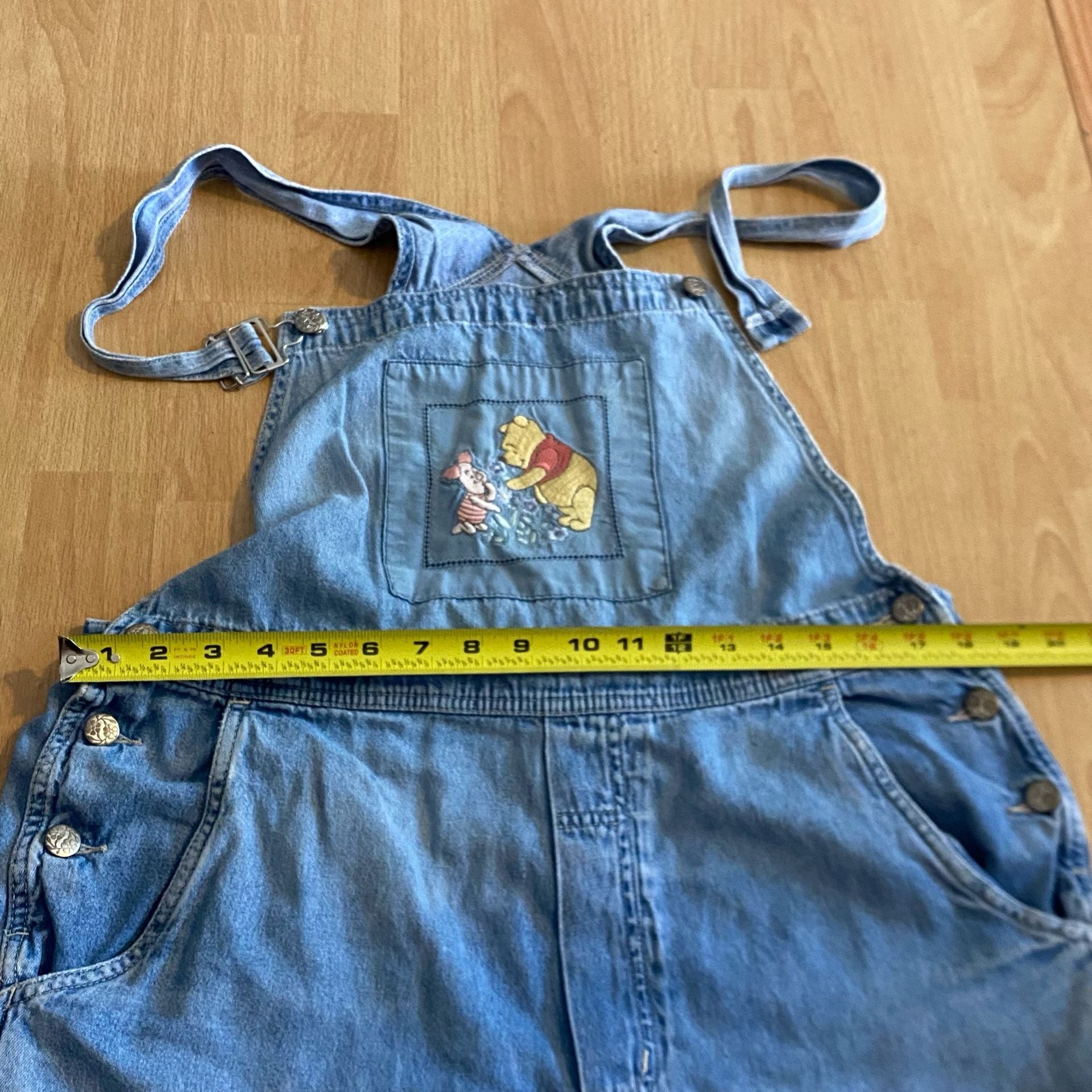 Disney Vintage Winnie The Pooh Denim Overalls 6