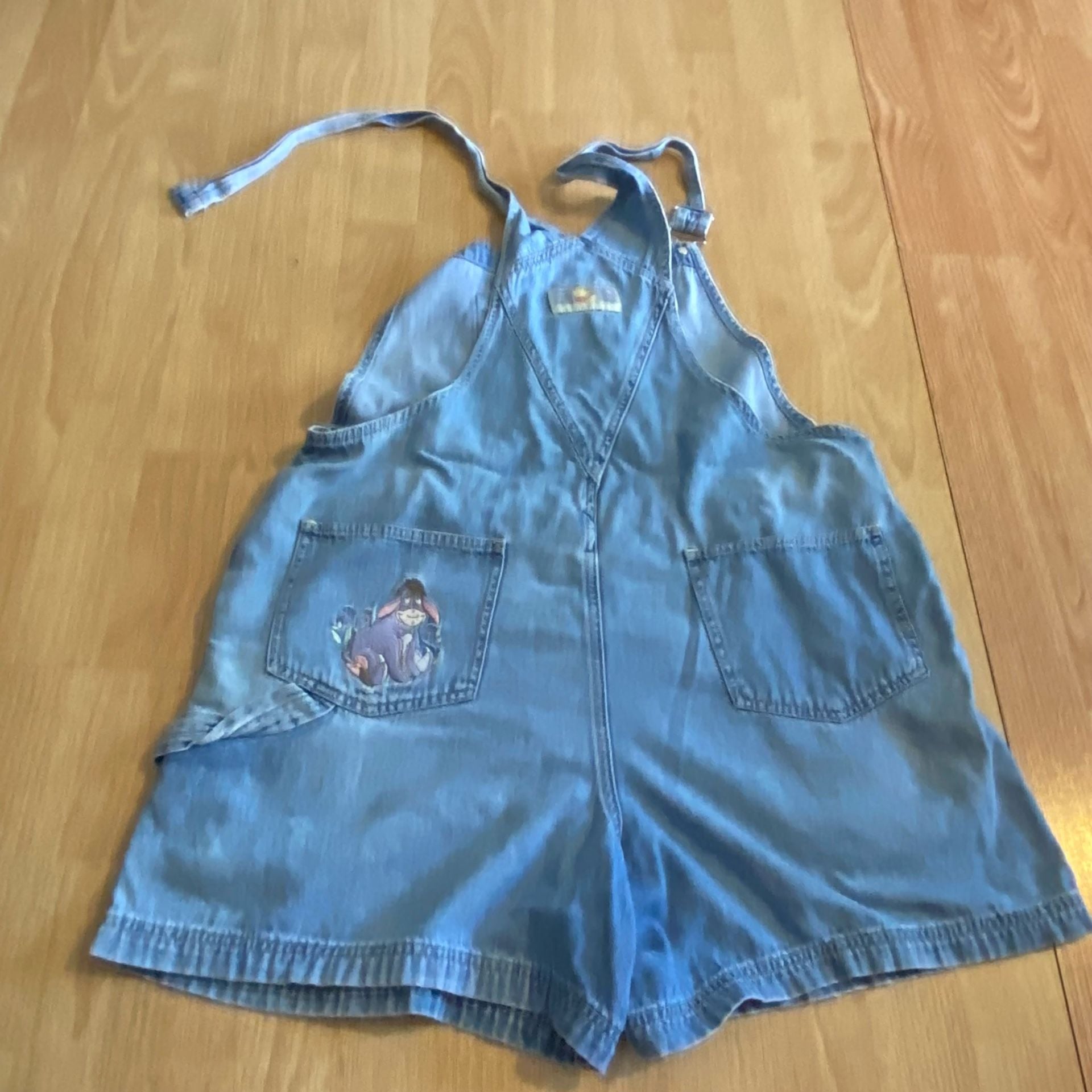Disney Vintage Winnie The Pooh Denim Overalls 7