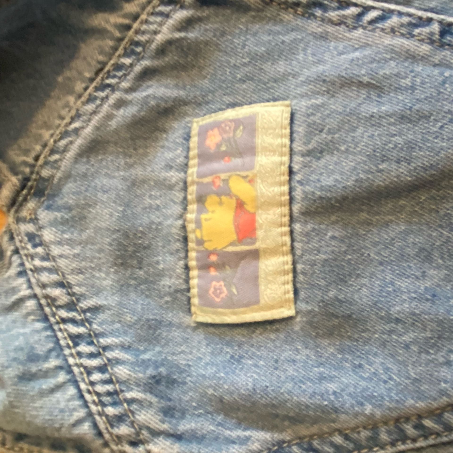 Disney Vintage Winnie The Pooh Denim Overalls 9